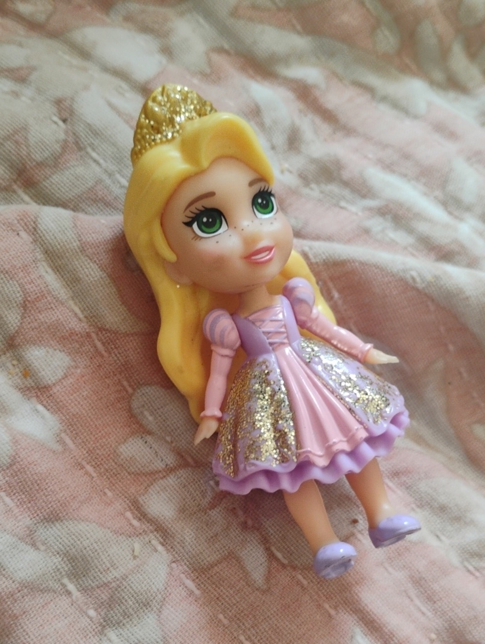 Glitter Tiara Tangled Rapunzel Doll Toy Figure
